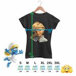 Fashion, accesorii si bijuterii - Femei - Imbracaminte femei - Tricouri si topuri femei - Tricou Femei Adrien Agreste Miraculos Adrian Motanul Noir, negru, marime 3XL - Infinity.ro