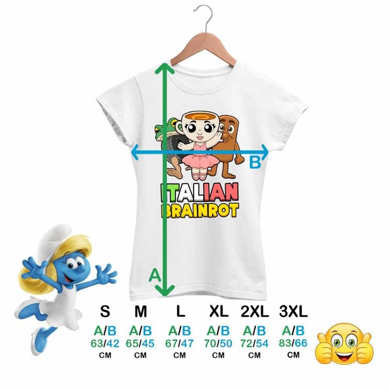 Fashion, accesorii si bijuterii - Femei - Imbracaminte femei - Tricouri si topuri femei - Tricou Femei Italian Ballerina Tung Boneca Brainrot Brain Rot, alb, marime 2XL - Infinity.ro