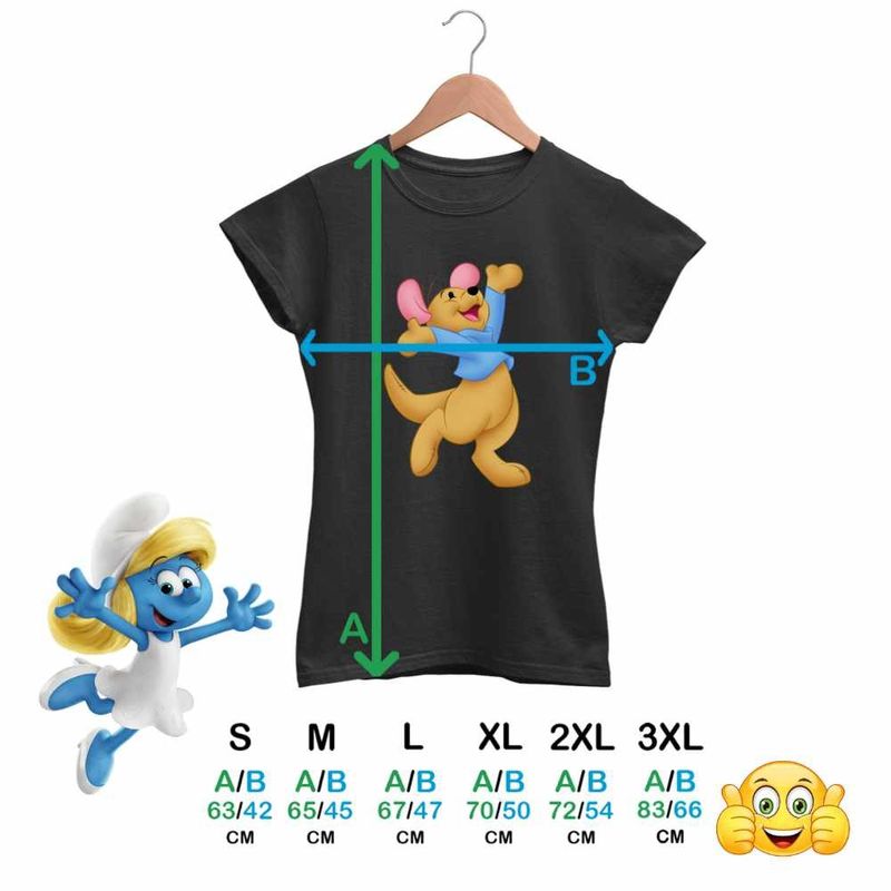Fashion, accesorii si bijuterii - Femei - Imbracaminte femei - Tricouri si topuri femei - Tricou Femei Soricel Roo Ursuletul Winnie the Pooh Puh, negru, marime M - Infinity.ro