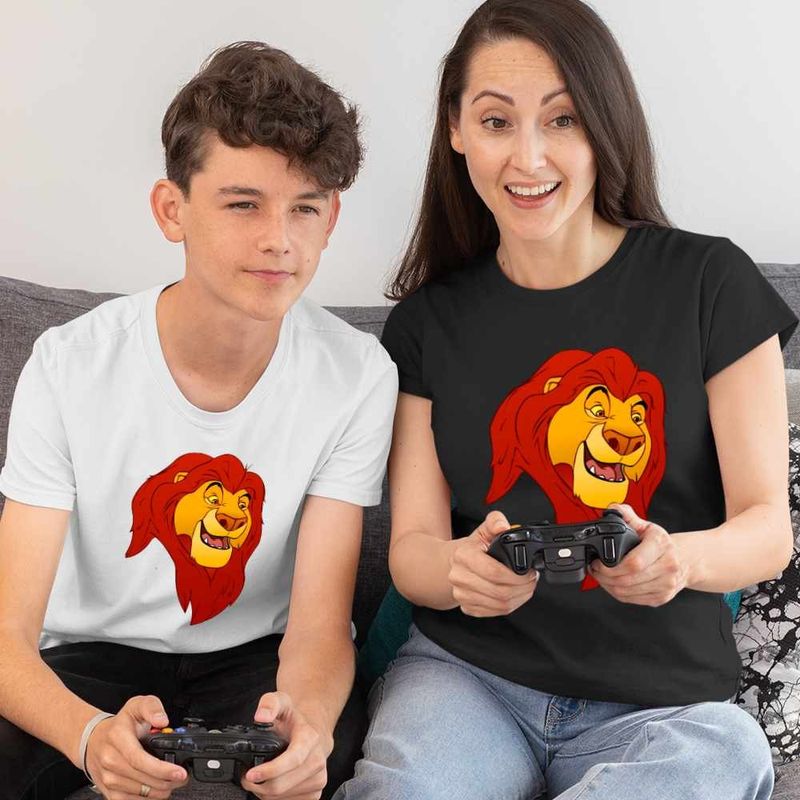 Fashion, accesorii si bijuterii - Femei - Imbracaminte femei - Tricouri si topuri femei - Tricou Femei Regele Leu Mufasa, alb, marime XL - Infinity.ro