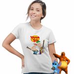 Fashion, accesorii si bijuterii - Femei - Imbracaminte femei - Tricouri si topuri femei - Tricou Femei Phineas and Ferb Chitara Trupa, alb, marime M - Infinity.ro