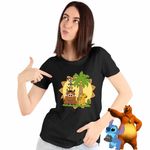 Fashion, accesorii si bijuterii - Femei - Imbracaminte femei - Tricouri si topuri femei - Tricou Femei Timon Pumba Simba Regele Leu, negru, marime 2XL - Infinity.ro