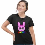 Fashion, accesorii si bijuterii - Femei - Imbracaminte femei - Tricouri si topuri femei - Tricou Femei Sprunki Game Pink Music Game, negru, marime L - Infinity.ro