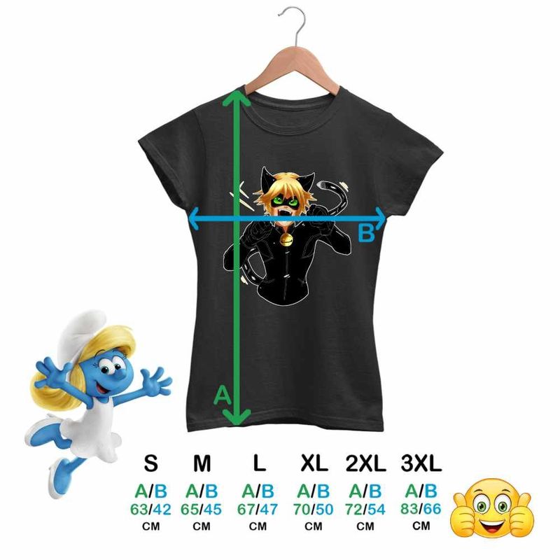 Fashion, accesorii si bijuterii - Femei - Imbracaminte femei - Tricouri si topuri femei - Tricou Femei Adrian Agreste Miraculos Adrien Motanul Negru Noir, negru, marime M - Infinity.ro