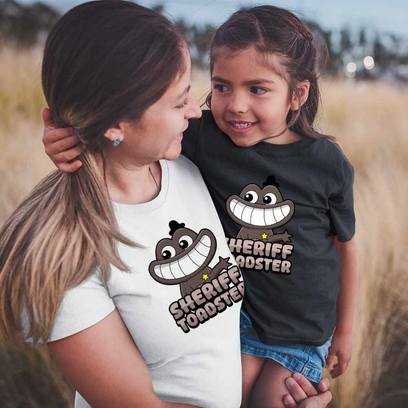 Fashion, accesorii si bijuterii - Femei - Imbracaminte femei - Tricouri si topuri femei - Tricou Femei Banban Sheriff Toadster Gradinita, negru, marime S - Infinity.ro