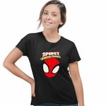Fashion, accesorii si bijuterii - Femei - Imbracaminte femei - Tricouri si topuri femei - Tricou Femei Paienjenel Spidey and his amazing friends, negru, marime XL - Infinity.ro