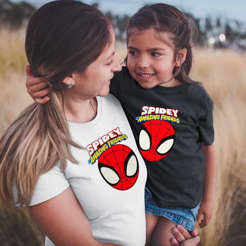 Fashion, accesorii si bijuterii - Femei - Imbracaminte femei - Tricouri si topuri femei - Tricou Femei Paienjenel Spidey and his amazing friends, negru, marime XL - Infinity.ro