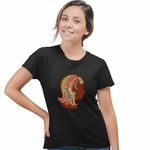 Fashion, accesorii si bijuterii - Femei - Imbracaminte femei - Tricouri si topuri femei - Tricou Femei Fecioara Zodiac Horoscop Virgo Mandala Astrologie, negru, marime M - Infinity.ro