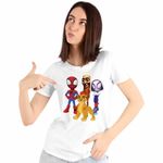 Fashion, accesorii si bijuterii - Femei - Imbracaminte femei - Tricouri si topuri femei - Tricou Femei Tung Sahur Garda Felina Paienjenel TikTok, alb, marime XL - Infinity.ro