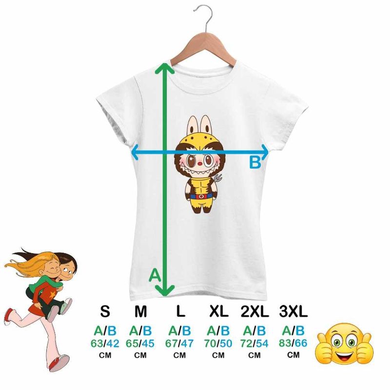 Fashion, accesorii si bijuterii - Femei - Imbracaminte femei - Tricouri si topuri femei - Tricou Femei Labubu Wolverine X-Men, alb, marime XL - Infinity.ro
