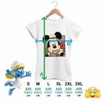Fashion, accesorii si bijuterii - Femei - Imbracaminte femei - Tricouri si topuri femei - Tricou Femei Mickey Mouse Safari Get Wild, alb, marime 3XL - Infinity.ro