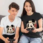 Fashion, accesorii si bijuterii - Femei - Imbracaminte femei - Tricouri si topuri femei - Tricou Femei Mickey Mouse Safari Get Wild, alb, marime 3XL - Infinity.ro