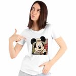 Fashion, accesorii si bijuterii - Femei - Imbracaminte femei - Tricouri si topuri femei - Tricou Femei Mickey Mouse Safari Get Wild, alb, marime 3XL - Infinity.ro