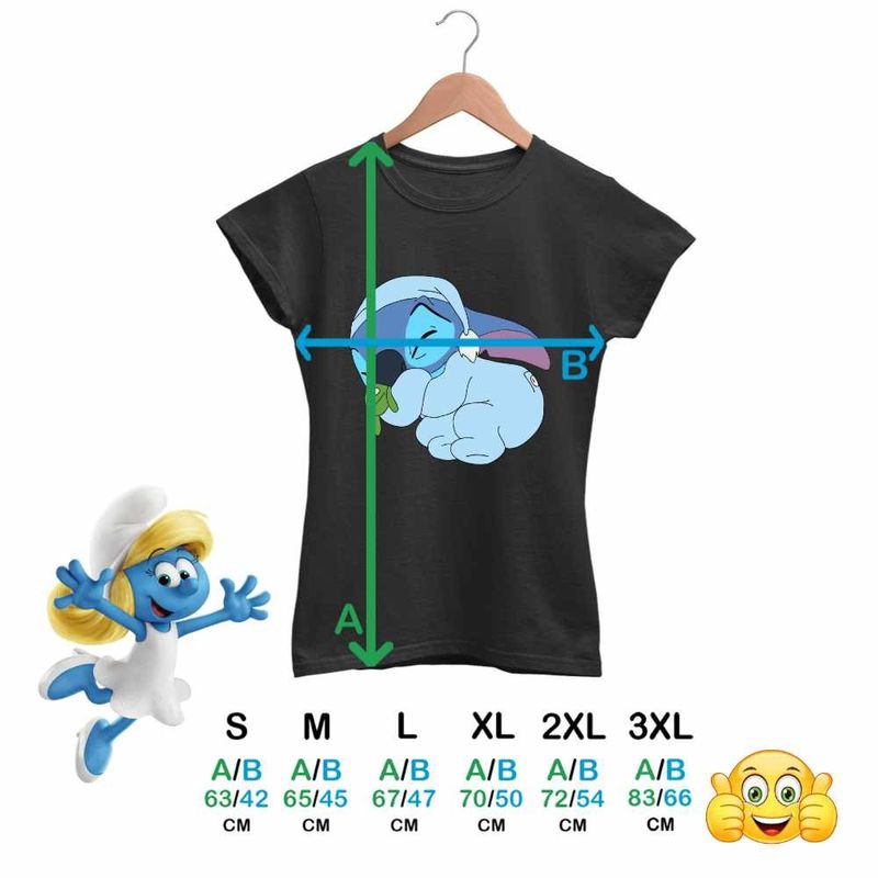 Fashion, accesorii si bijuterii - Femei - Imbracaminte femei - Tricouri si topuri femei - Tricou Femei Stitch Baby Sleep, negru, marime XL - Infinity.ro