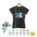 Fashion, accesorii si bijuterii - Femei - Imbracaminte femei - Tricouri si topuri femei - Tricou Femei Stitch Angel Experiment, negru, marime 3XL - Infinity.ro