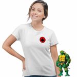 Fashion, accesorii si bijuterii - Femei - Imbracaminte femei - Tricouri si topuri femei - Tricou Femei Testoasele Ninja Foot Clan Logo, alb, marime 2XL - Infinity.ro