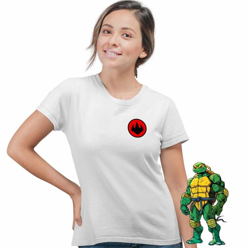 Fashion, accesorii si bijuterii - Femei - Imbracaminte femei - Tricouri si topuri femei - Tricou Femei Testoasele Ninja Foot Clan Logo, alb, marime 2XL - Infinity.ro