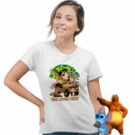 Fashion, accesorii si bijuterii - Femei - Imbracaminte femei - Tricouri si topuri femei - Tricou Femei Minnie Wild Disney Safari, alb, marime L - Infinity.ro