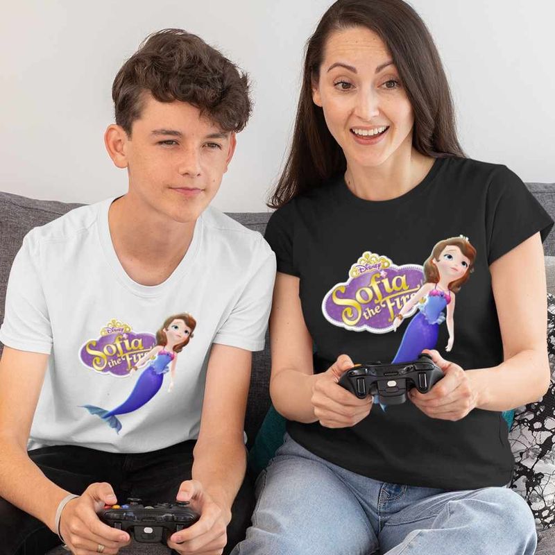 Fashion, accesorii si bijuterii - Femei - Imbracaminte femei - Tricouri si topuri femei - Tricou Femei Sofia Intai Sirena, Sofia the First, alb, marime L - Infinity.ro