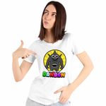 Fashion, accesorii si bijuterii - Femei - Imbracaminte femei - Tricouri si topuri femei - Tricou Femei Banban Sharky-Clee Monstru, alb, marime XL - Infinity.ro