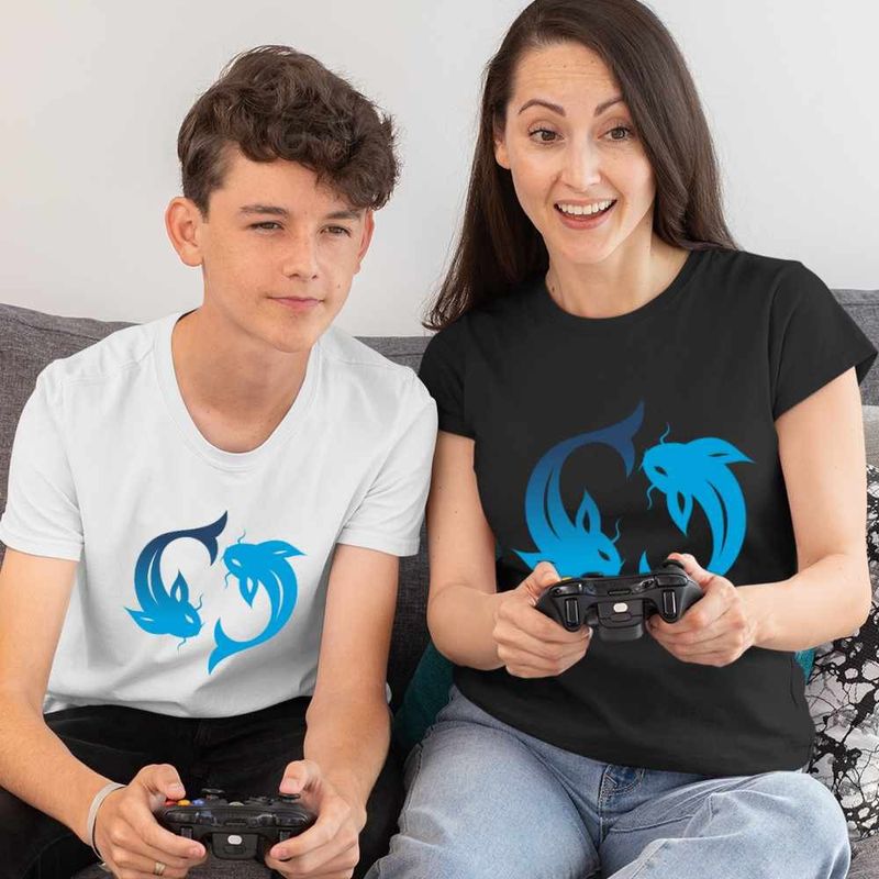 Fashion, accesorii si bijuterii - Femei - Imbracaminte femei - Tricouri si topuri femei - Tricou Femei Pesti Horoscop Zodie Astrologie Pisces, alb, marime 2XL - Infinity.ro