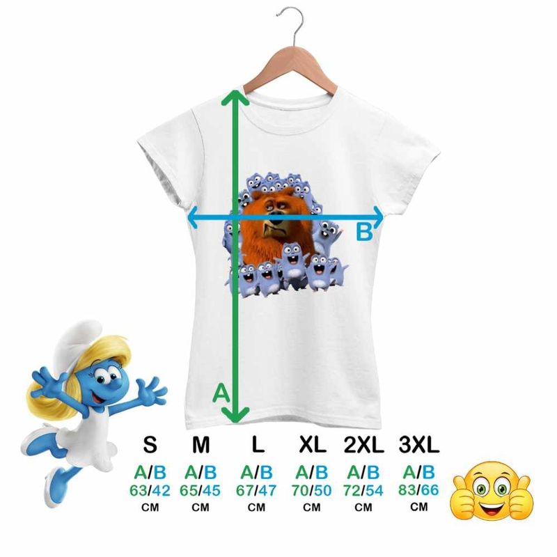 Fashion, accesorii si bijuterii - Femei - Imbracaminte femei - Tricouri si topuri femei - Tricou Femei Ursul Grizzy cu lemingi, alb, marime 2XL - Infinity.ro