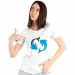 Fashion, accesorii si bijuterii - Femei - Imbracaminte femei - Tricouri si topuri femei - Tricou Femei Pesti Horoscop Zodie Astrologie Pisces, alb, marime 2XL - Infinity.ro