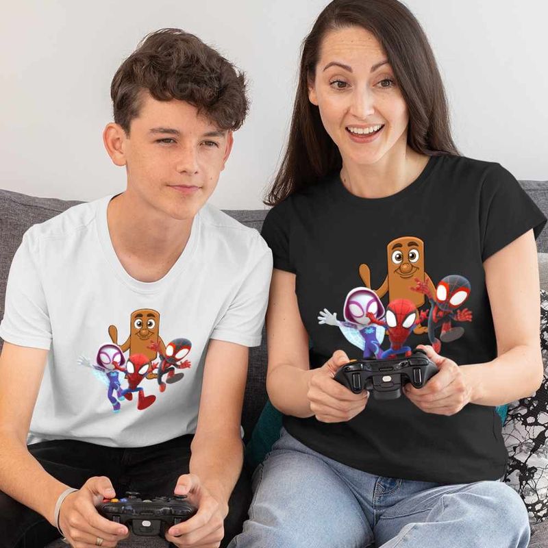 Fashion, accesorii si bijuterii - Femei - Imbracaminte femei - Tricouri si topuri femei - Tricou Femei Paienjenel Tung Sahur Fantoma Spin, alb, marime L - Infinity.ro