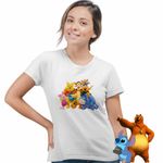 Fashion, accesorii si bijuterii - Femei - Imbracaminte femei - Tricouri si topuri femei - Tricou Femei Ursuletul Winnie the Pooh Familie Puh, alb, marime 3XL - Infinity.ro