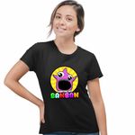 Fashion, accesorii si bijuterii - Femei - Imbracaminte femei - Tricouri si topuri femei - Tricou Femei Banban Pink Stewie Gradinita, negru, marime L - Infinity.ro