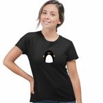 Fashion, accesorii si bijuterii - Femei - Imbracaminte femei - Tricouri si topuri femei - Tricou Femei Squishmallows Pinguin Antartica, negru, marime XL - Infinity.ro