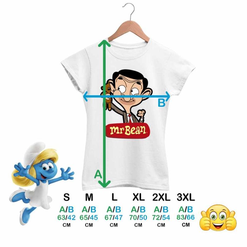 Fashion, accesorii si bijuterii - Femei - Imbracaminte femei - Tricouri si topuri femei - Tricou Femei Mr Bean Teddy Bear Happy, alb, marime S - Infinity.ro