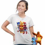 Fashion, accesorii si bijuterii - Femei - Imbracaminte femei - Tricouri si topuri femei - Tricou Femei Sonic Winnie Spidey Spiderman, alb, marime S - Infinity.ro