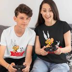 Fashion, accesorii si bijuterii - Femei - Imbracaminte femei - Tricouri si topuri femei - Tricou Femei Asterix Dogmatix Aventuri, alb, marime 2XL - Infinity.ro