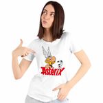 Fashion, accesorii si bijuterii - Femei - Imbracaminte femei - Tricouri si topuri femei - Tricou Femei Asterix Dogmatix Aventuri, alb, marime 2XL - Infinity.ro