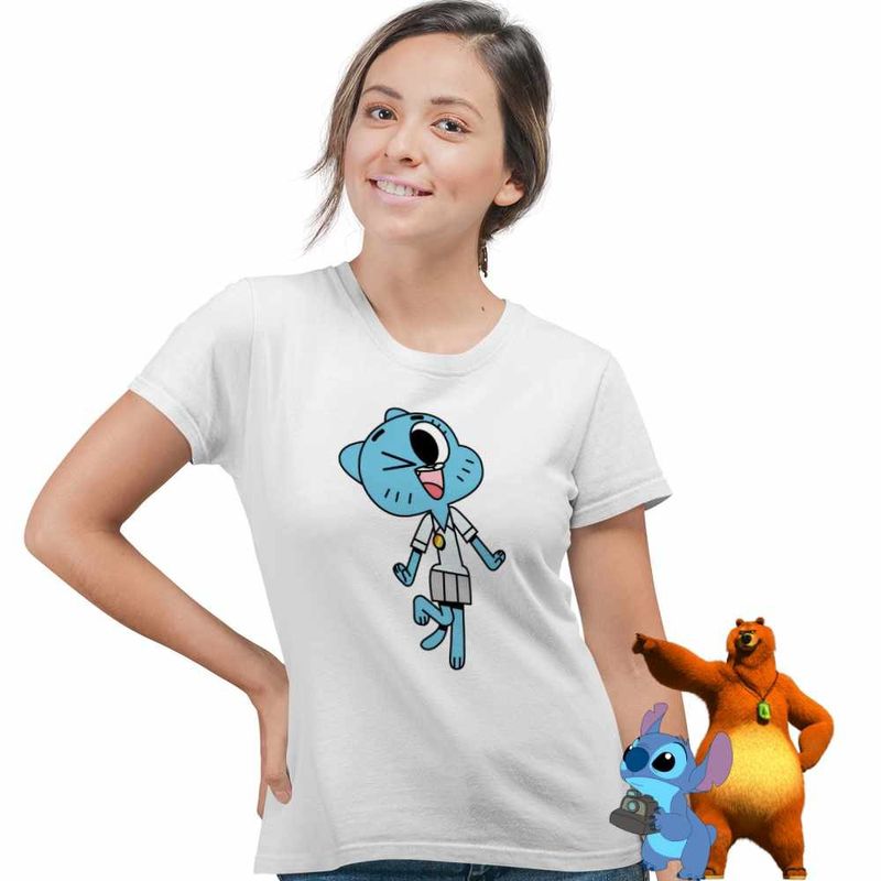 Fashion, accesorii si bijuterii - Femei - Imbracaminte femei - Tricouri si topuri femei - Tricou Femei Gumball Nicole Mama, alb, marime S - Infinity.ro