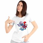 Fashion, accesorii si bijuterii - Femei - Imbracaminte femei - Tricouri si topuri femei - Tricou Femei Paienjenel Tralalero Tralala Fantoma Paianjen Brainrot, alb, marime 3XL - Infinity.ro