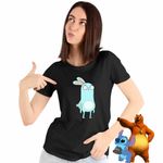 Fashion, accesorii si bijuterii - Femei - Imbracaminte femei - Tricouri si topuri femei - Tricou Femei Barry Buns Kiff Desen Animat, negru, marime L - Infinity.ro
