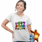 Fashion, accesorii si bijuterii - Femei - Imbracaminte femei - Tricouri si topuri femei - Tricou Femei Sprunki Horror Music Game, alb, marime L - Infinity.ro