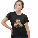 Fashion, accesorii si bijuterii - Femei - Imbracaminte femei - Tricouri si topuri femei - Tricou Femei Casa Loud Lincoln Fugarit, negru, marime M - Infinity.ro
