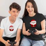 Fashion, accesorii si bijuterii - Femei - Imbracaminte femei - Tricouri si topuri femei - Tricou Femei Squishmallows Mos Craciun, alb, marime XL - Infinity.ro