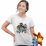 Fashion, accesorii si bijuterii - Femei - Imbracaminte femei - Tricouri si topuri femei - Tricou Femei Talking Tom Tralalero Minecraft Labubu Batman, alb, marime XL - Infinity.ro