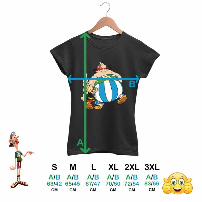 Fashion, accesorii si bijuterii - Femei - Imbracaminte femei - Tricouri si topuri femei - Tricou Femei Asterix Obelix Aventuri Cezar, negru, marime M - Infinity.ro