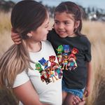 Fashion, accesorii si bijuterii - Femei - Imbracaminte femei - Tricouri si topuri femei - Tricou Femei PJ Masks Roblox Minecraft, negru, marime L - Infinity.ro
