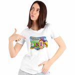 Fashion, accesorii si bijuterii - Femei - Imbracaminte femei - Tricouri si topuri femei - Tricou Femei Pupstruction Action Catelusi Constructori, alb, marime M - Infinity.ro