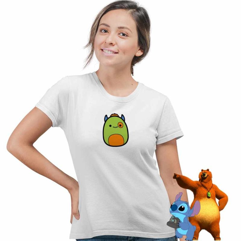 Fashion, accesorii si bijuterii - Femei - Imbracaminte femei - Tricouri si topuri femei - Tricou Femei Squishmallows Orc Warcraft, alb, marime S - Infinity.ro