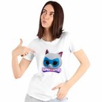 Fashion, accesorii si bijuterii - Femei - Imbracaminte femei - Tricouri si topuri femei - Tricou Femei Bitsy Super Pisicute Disney, alb, marime S - Infinity.ro
