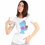 Fashion, accesorii si bijuterii - Femei - Imbracaminte femei - Tricouri si topuri femei - Tricou Femei Tim Rex Mama Spatiu Dinozauri Cretacic, alb, marime 2XL - Infinity.ro