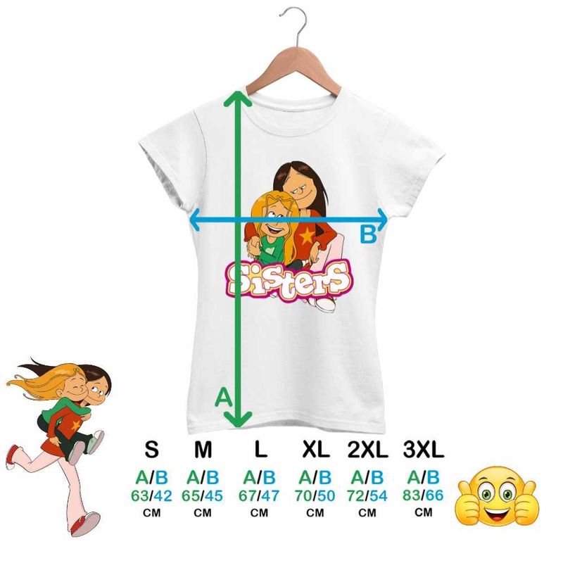 Fashion, accesorii si bijuterii - Femei - Imbracaminte femei - Tricouri si topuri femei - Tricou Femei Surorile Aventuri The Sisters, alb, marime 3XL - Infinity.ro