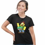 Fashion, accesorii si bijuterii - Femei - Imbracaminte femei - Tricouri si topuri femei - Tricou Femei Familia Green la Oras Bill, negru, marime XL - Infinity.ro